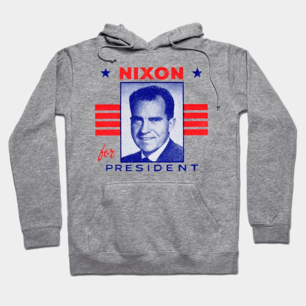1972 Nixon for President Hoodie by historicimage